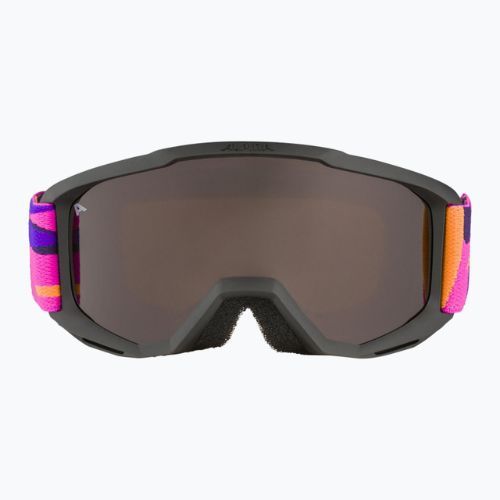 Dětské lyžařské brýle Alpina Piney black/pink matt/orange