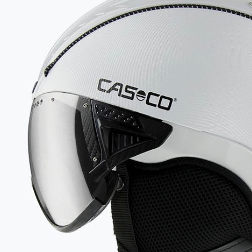 Lyžařská přilba CASCO SP-2 Photomatic Visor strukturovaný bílý lesklý