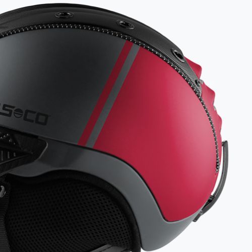 Lyžařská helma CASCO SP-2 Photomatic Visor structured arsenic gray / red