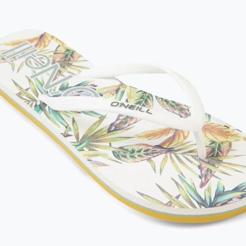 Dámské žabky O'Neill Profile Graphic white tropical flower