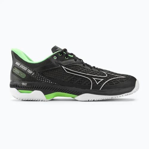 Pánská tenisová obuv Mizuno Wave Exceed Tour 5 CC black / silver / techno green