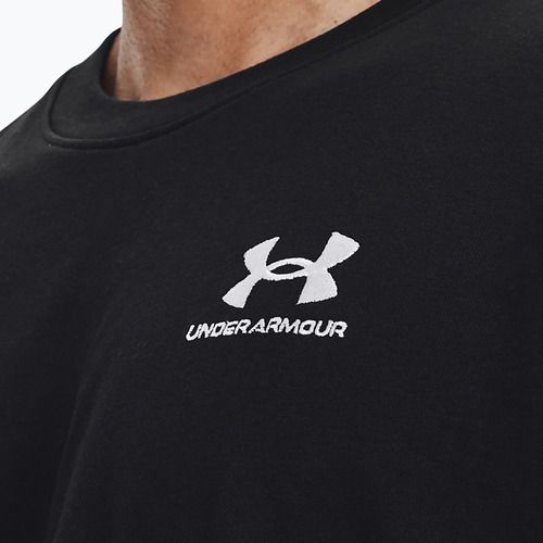 Pánské tričko Under Armour Logo Emb Heavyweight černá/bílá