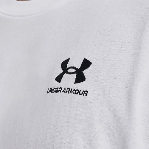Pánské tričko Under Armour Logo Emb Heavyweight T-shirt white/black