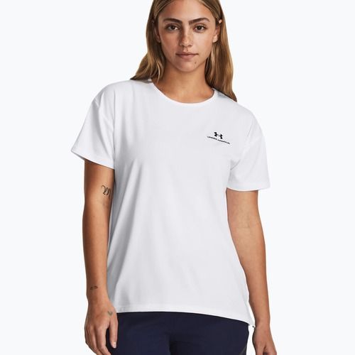 Dámské tréninkové tričko Under Armour Rush Energy 2.0 white/black