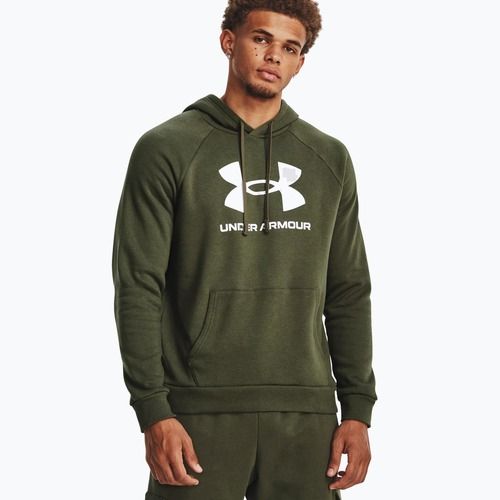 Under Armour pánská mikina Rival Fleece Logo HD marine od green/white