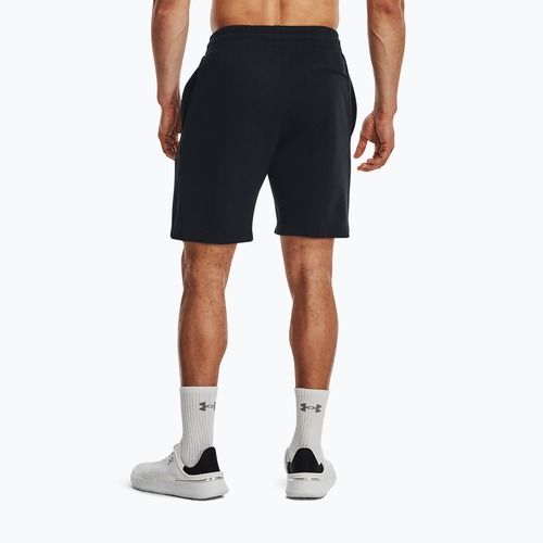 Pánské tréninkové šortky Under Armour Rival Fleece černá/bílá