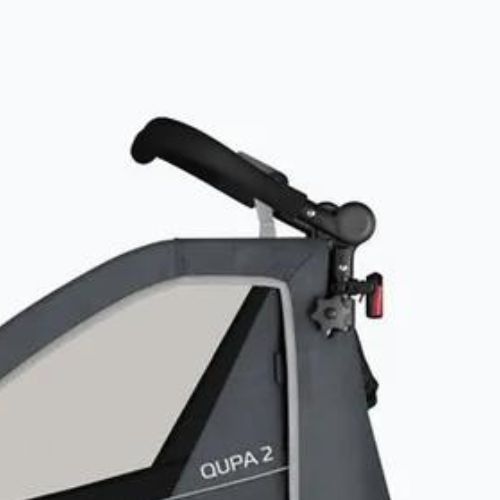 Přívěs na kolo Qeridoo Qupa 2 šedý