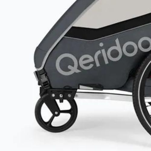 Přívěs na kolo Qeridoo Qupa 2 šedý