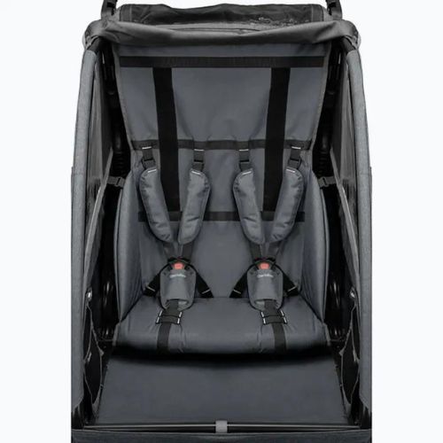 Přívěs na kolo Qeridoo Qupa 2 šedý