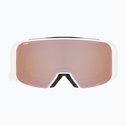 UVEX Saga To S1/S3 lyžařské brýle white shiny/mirror rose/lasergold lite/clear