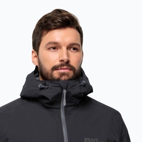 Jack Wolfskin pánská bunda do deště Wisper Ins černá