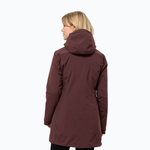 Dámská zimní bunda Jack Wolfskin Heidelstein Ins dark maroon