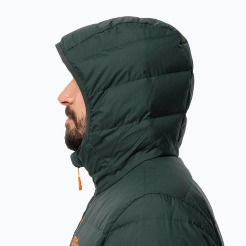 Pánská bunda Jack Wolfskin Ather Down Hoody dragon fire do deště