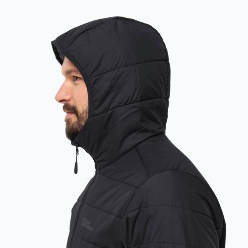 Jack Wolfskin pánská péřová bunda Lapawa Ins Hoody černá