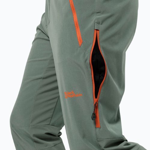 Jack Wolfskin pánské trekové kalhoty Alpspitze Tour hedge green