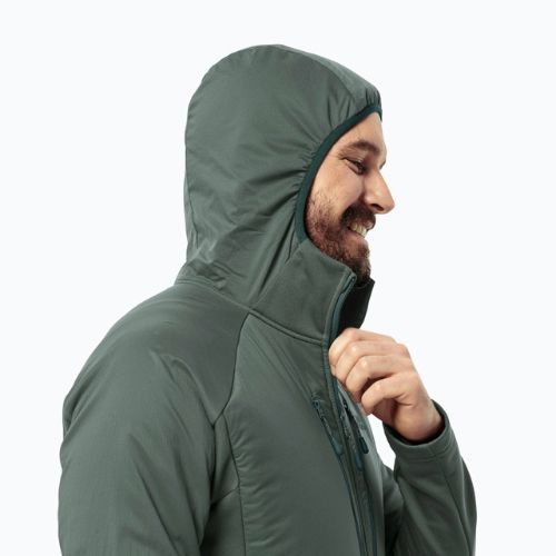 Jack Wolfskin pánská péřová bunda Alpgrat Pro Ins Fz hedge green