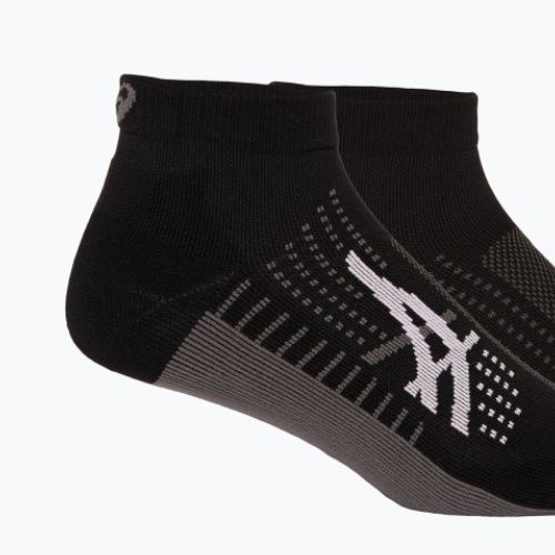 ASICS Icon Run Quarter výkonnostní běžecké ponožky černá/nosič šedá