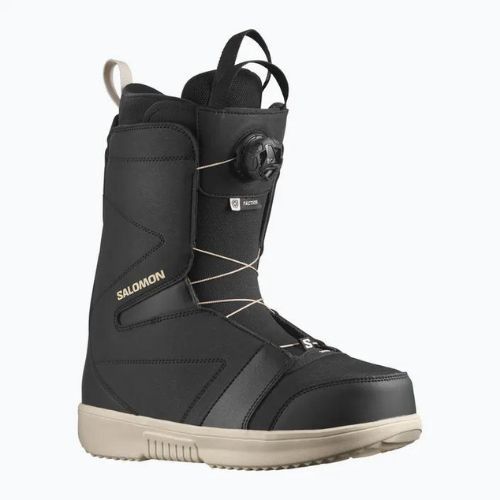 Pánské snowboardové boty Salomon Faction Boa black/black /rainy day