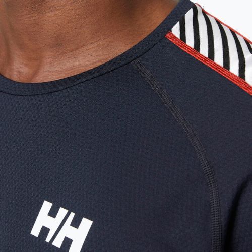 Pánská termoakční mikina Helly Hansen Lifa Active Stripe Crew navy