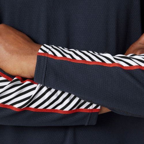Pánský longsleeve termo tričko Helly Hansen Lifa Active Stripe Crew navy