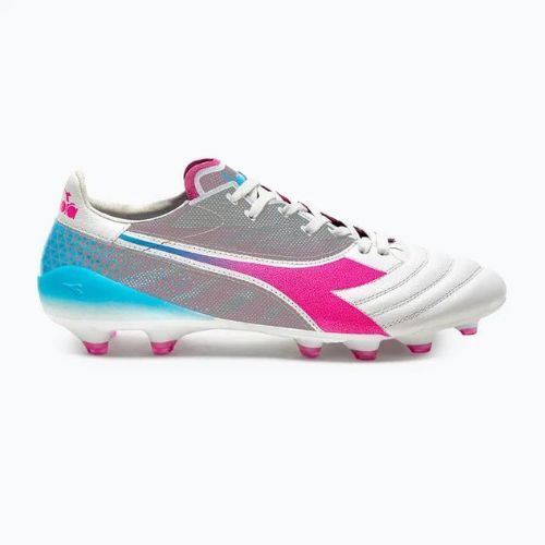 Pánské kopačky Diadora Brasil Elite Veloce GR ITA LPX white/pink fluo/blue fluo