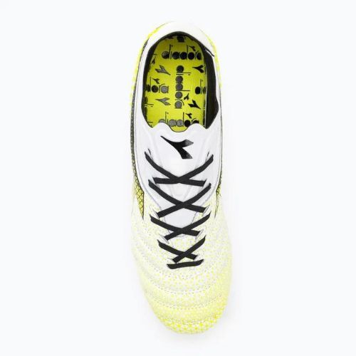 Pánské fotbalové boty Diadora Brasil Elite Tech GR LPX white/black/fluo yellow