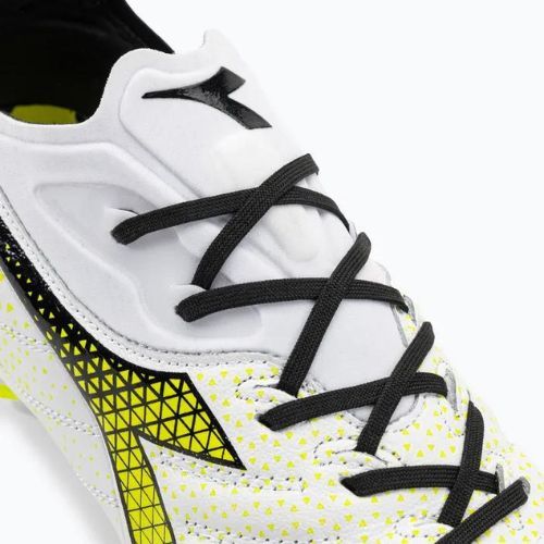 Pánské fotbalové boty Diadora Brasil Elite Tech GR LPX white/black/fluo yellow
