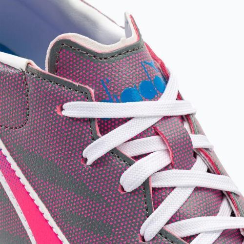 Pánské kopačky Diadora Brasil Elite Veloce GR TFR white/pink fluo/blue fluo