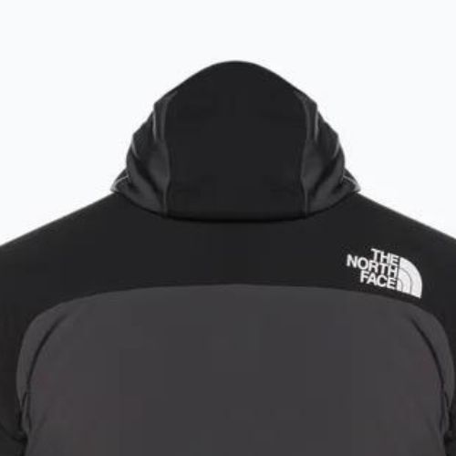 Pánská lyžařská bunda The North Face Dawn Turn Hybrid Ventrix Hoodie asphalt grey/black/shocking orange