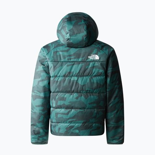 Dětská zimní bunda The North Face Reversible Perrito dark sage rain camo print/black