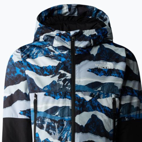 Dětská lyžařská bunda The North Face Freedom Insulated optic blue mountain traverse print