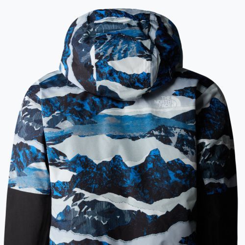 Dětská lyžařská bunda The North Face Freedom Insulated optic blue mountain traverse print