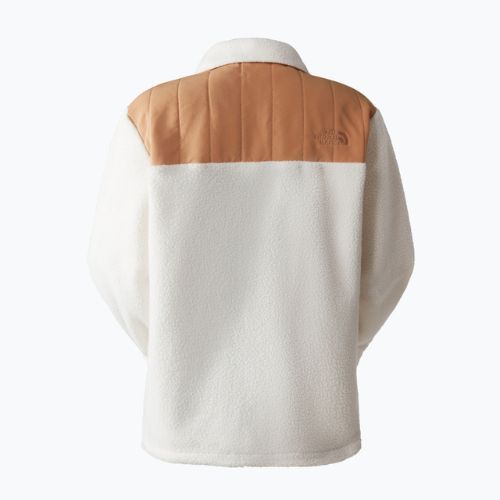 Dámská fleecová bunda The North Face Cragmont Fleece Shacket gardenia white/almond butter