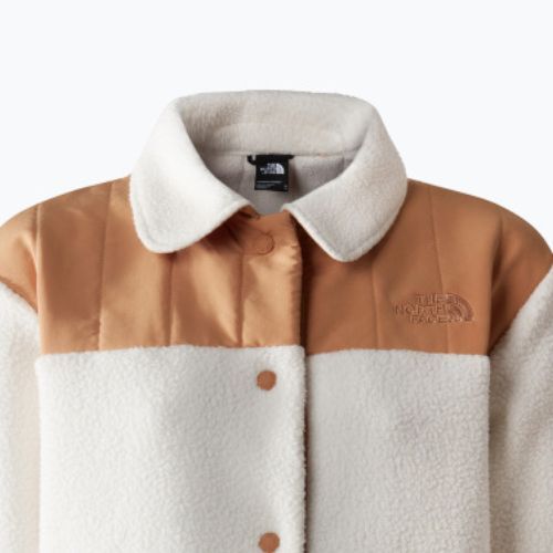 Dámská fleecová bunda The North Face Cragmont Fleece Shacket gardenia white/almond butter