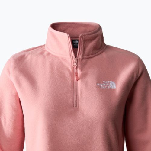 Dámská fleecová mikina The North Face 100 Glacier 1/4 Zip shady rose