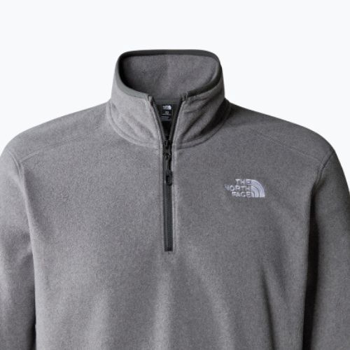 Pánská fleecová mikina The North Face 100 Glacier 1/4 Zip středně šedá heather