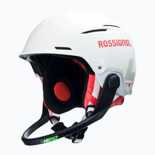 Lyžařská helma Rossignol Hero Slalom Impacts + Chinguard bílá