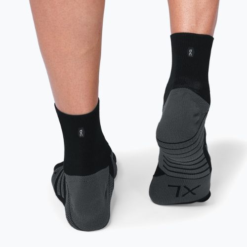 Pánské běžecké ponožky On Performance Mid black/shadow