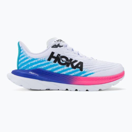 Pánské běžecké boty HOKA Mach 5 white/scuba blue