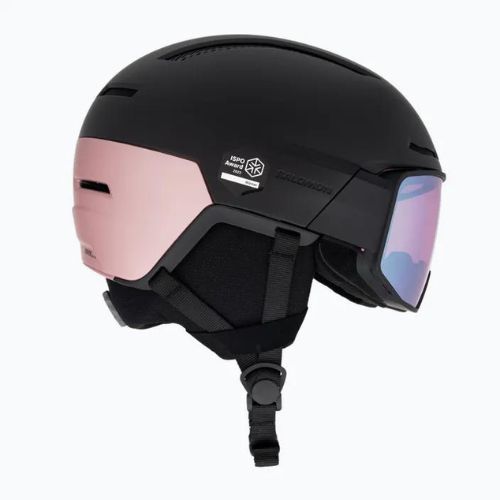 Lyžařská helma Salomon Driver Pro Sigma S2 černá/růžová/zlatá