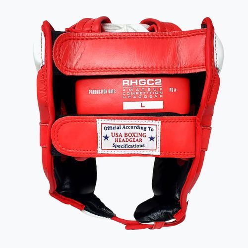 Boxerská helma Rival Amateur Competition Headgear red/white