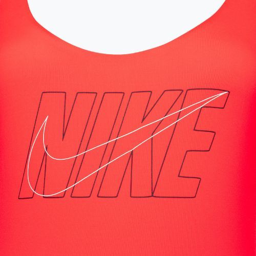 Dámské jednodílné plavky Nike Multi Logo bright crimson