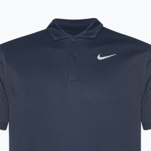 Pánské tenisové tričko  Nike Court Dri-Fit Polo Solid obsidian/white