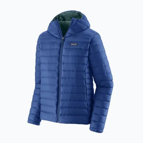 Pánská péřová bunda Patagonia Down Sweater Hoody passage blue