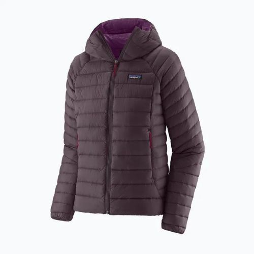 Dámská péřová bunda Patagonia Down Sweater Hoody obsidian plum