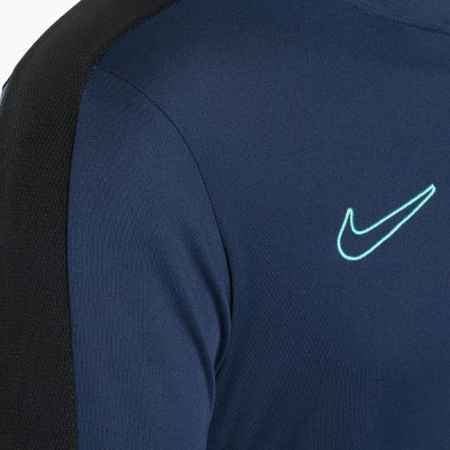 Pánský fotbalový dres longsleeve Nike Academy Dri-Fit 1/2-Zip midnight navy/black/midnight navy/hyper turquoise