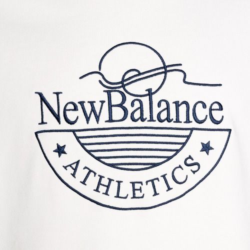Pánská mikina New Balance Athletics Graphic Crew seasalt