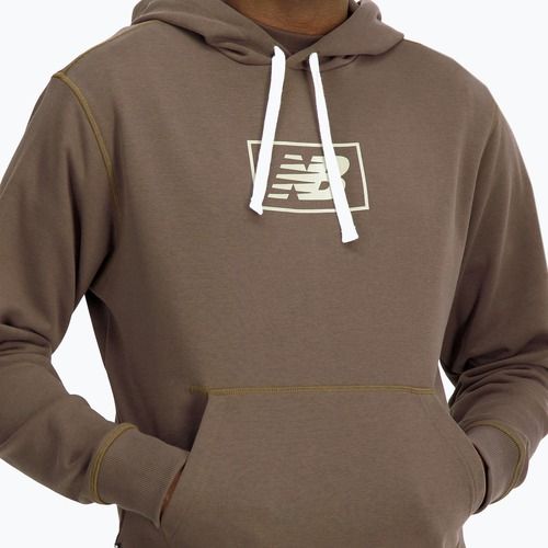 Pánská mikina New Balance Essentials Hoodie darkmush