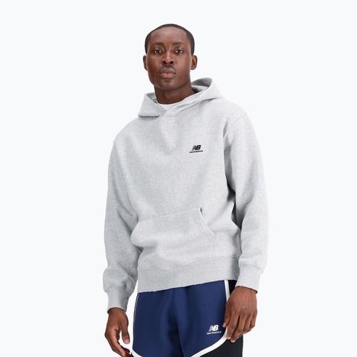 Pánská mikina New Balance Hoops Fleece Hoodie athletic grey