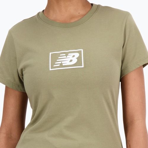 Dámské tričko New Balance Essentials Cotton Jersey green